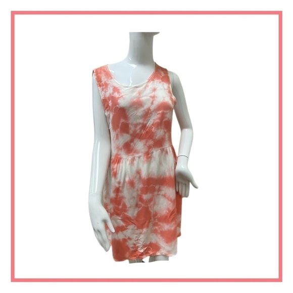 Peppermint peach and white tye die dress Size S/M - Picture 1 of 8